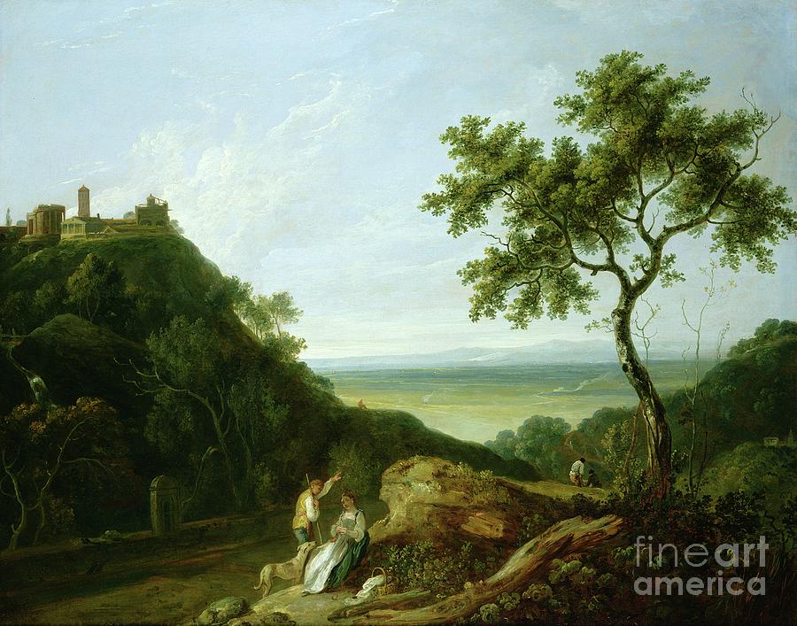 View Of Tivoli With The Campagna In The Distance Painting by Richard Wilson