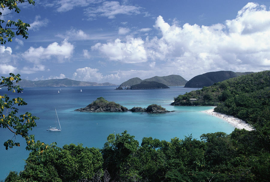 View Of Trunk Bay, St. John, Us Virgin Photograph by Dc Productions