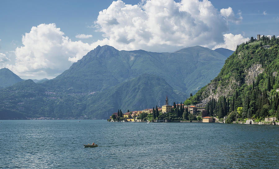 Summer Digital Art - View Of Varenna Village,  Lake Como, Italy by Lost Horizon Images