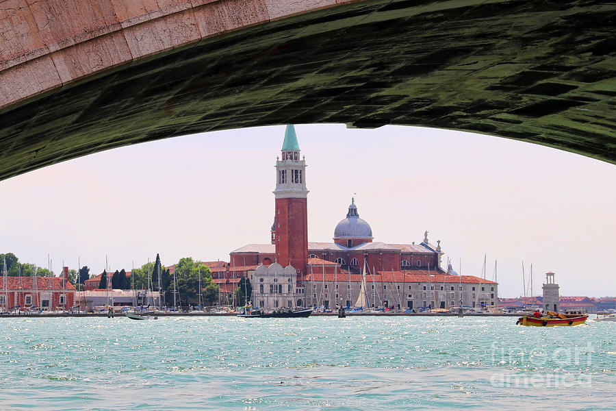 View of Venice Under Bridge 9265 Photograph by Jack Schultz