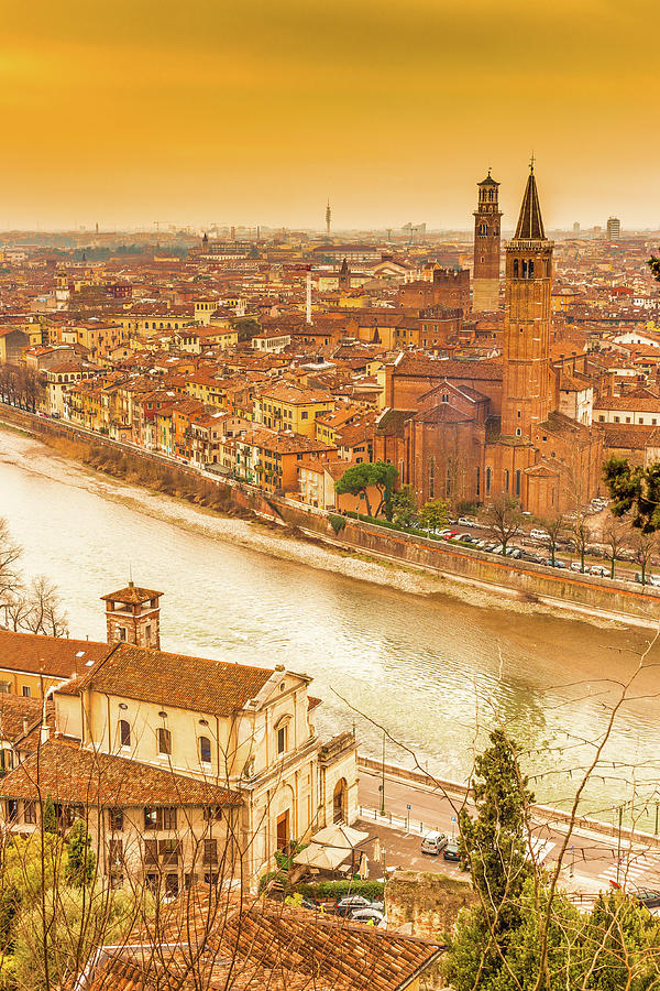 View of Verona Photograph by Vivida Photo PC