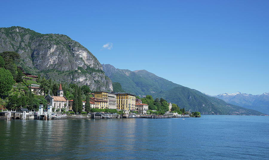 View Of Waterfront Village, Lake Como, Italy Digital Art by Lost ...