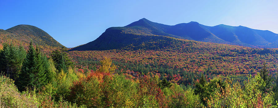View of White Mountains from Kancamagus Highway Photograph by Cliff Wassmann
