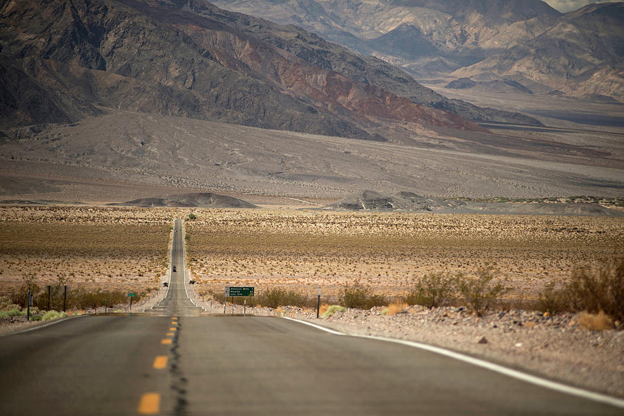Death Valley National Park Digital Art - View On Highway 190, Death Valley National Park, California, Usa by Owen Smith