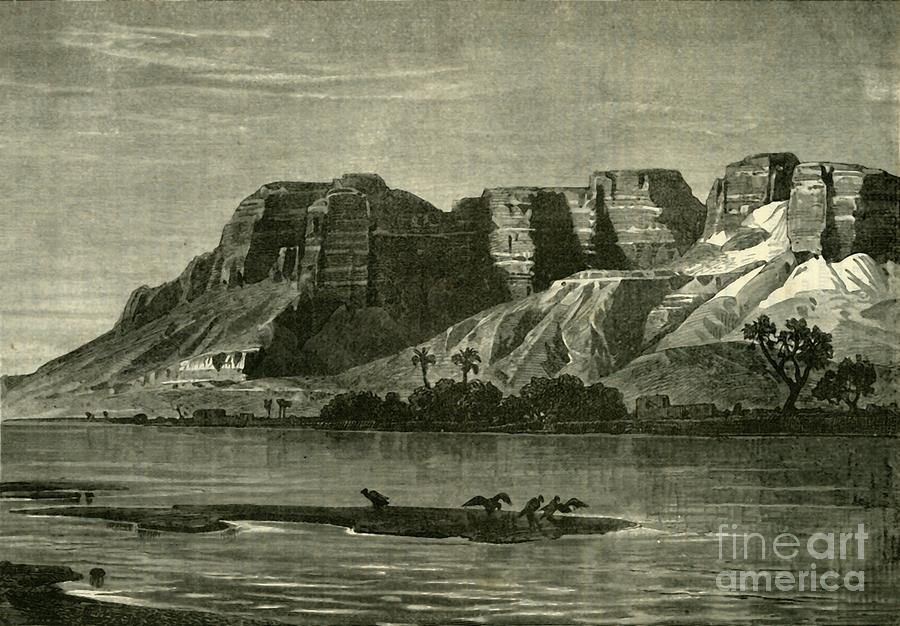 View On The Nile Drawing by Print Collector