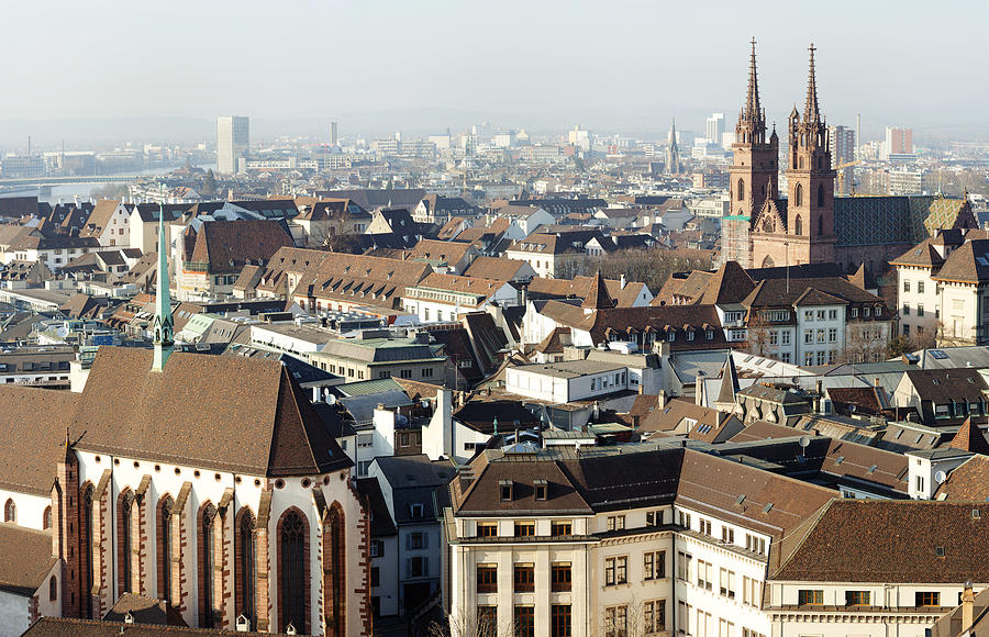 View Over Basel Photograph by Xenotar
