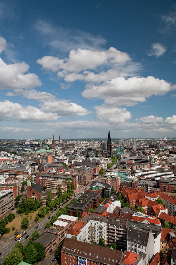 View Over Hamburg Photograph by Thomas Winz