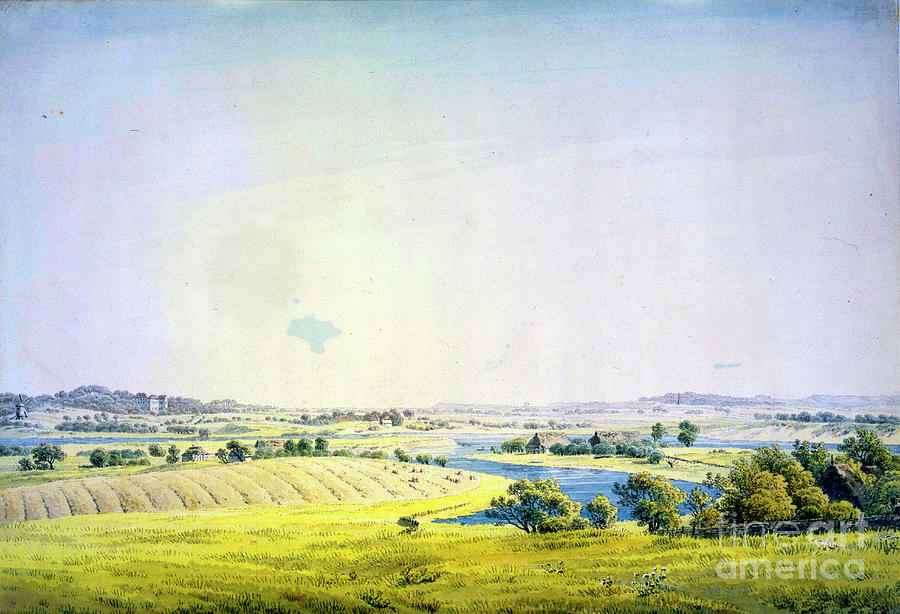 View Over Putbus, 1824-1825. Artist Drawing by Heritage Images