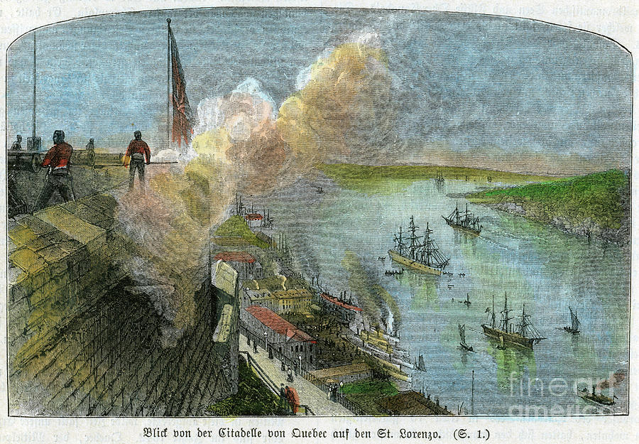 View Over The St Lawrence River Drawing by Print Collector