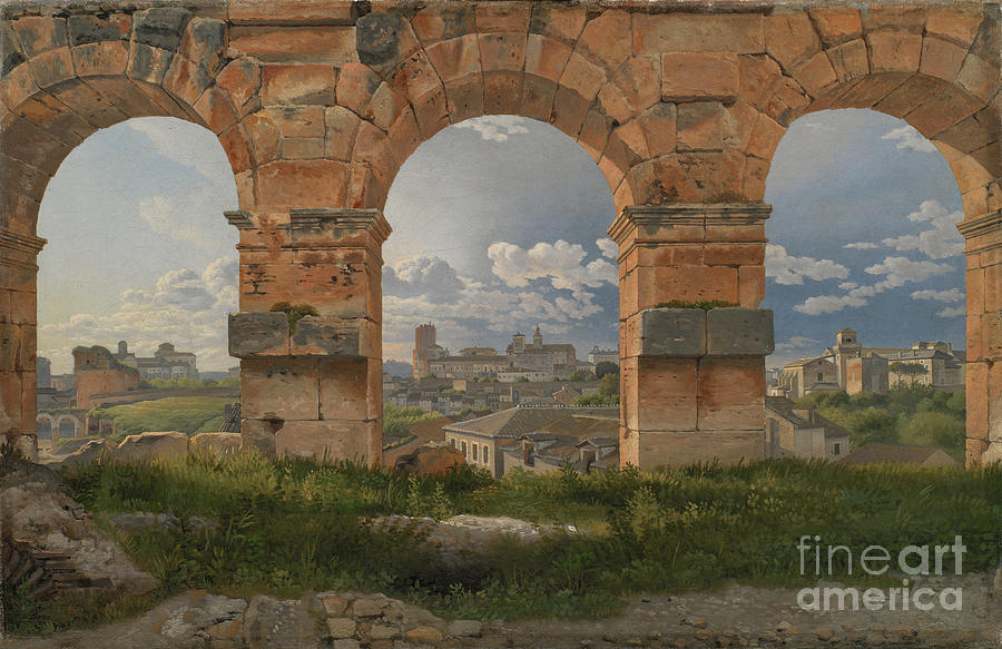 View Through Three Arches Of The Third Drawing by Heritage Images