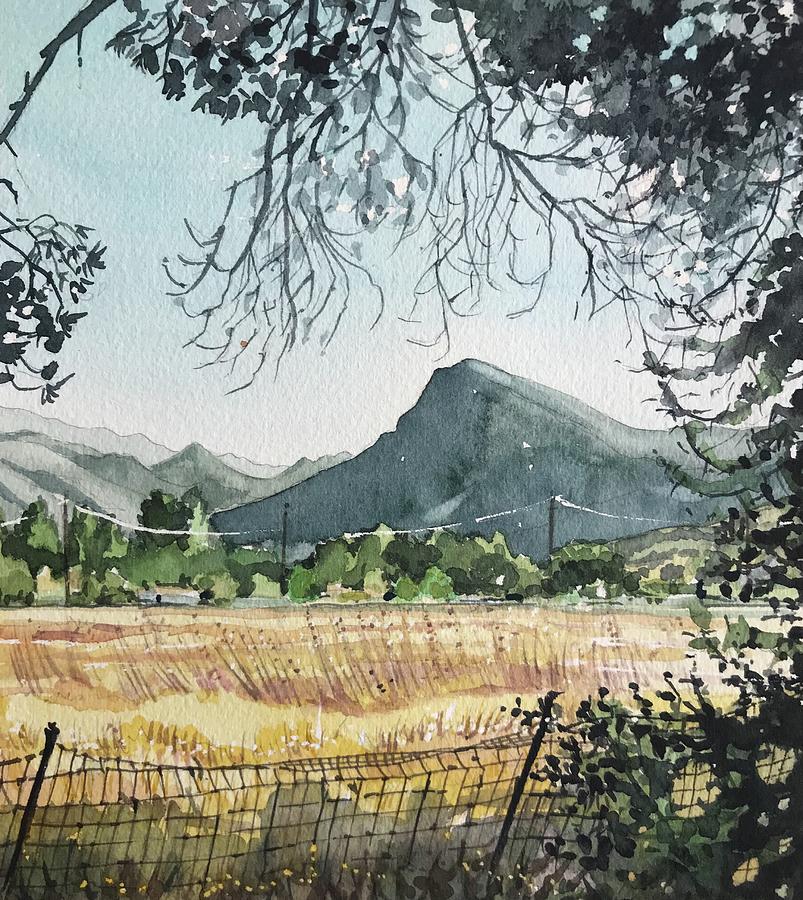 View Painting - View to Sugarloaf Mountain from Reagan Ranch by Luisa Millicent