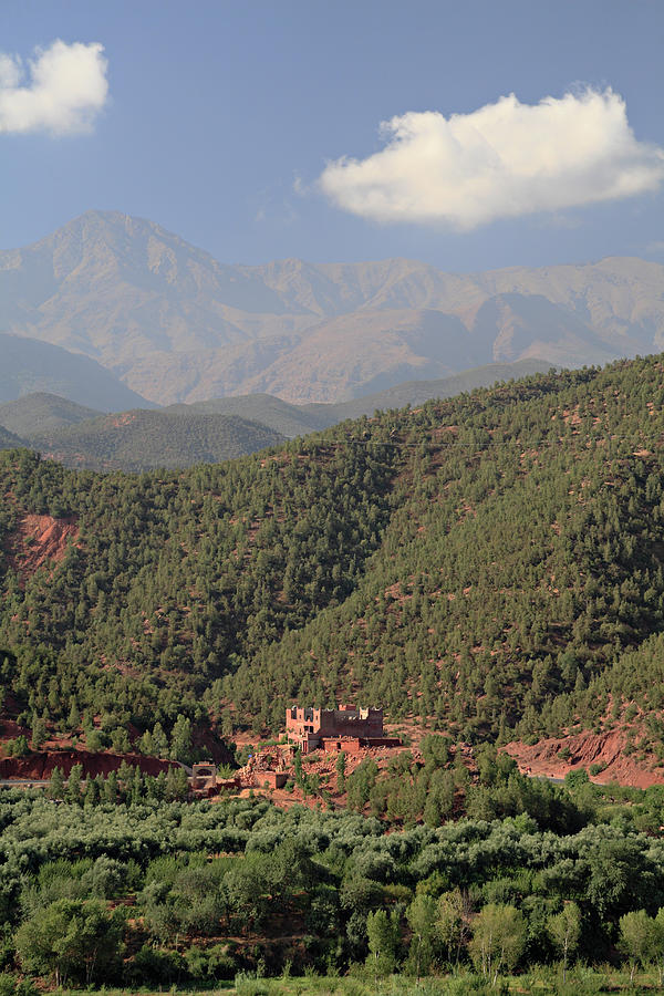 View Up The Ourika Valley To High Atlas Photograph by Anthony Collins