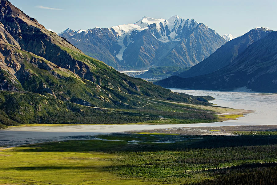 View Up The Slims River Valley, Kluane Photograph by Alan Majchrowicz