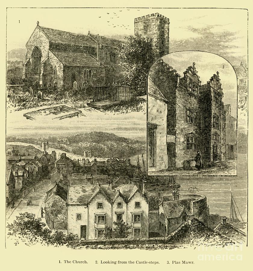 Views In Conway Drawing by Print Collector