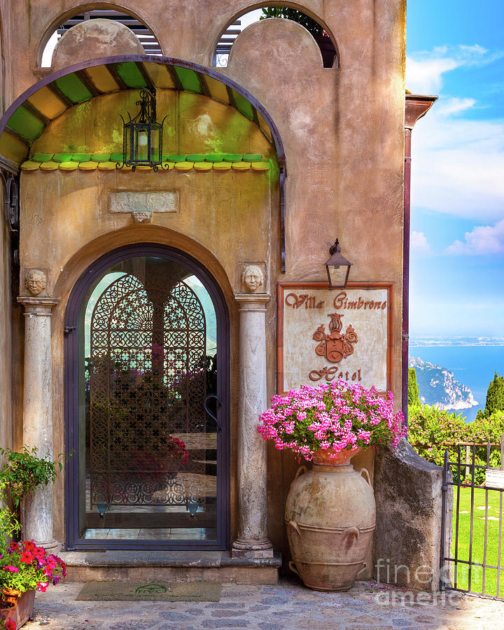 Villa Cimbrone Front Gate Photograph