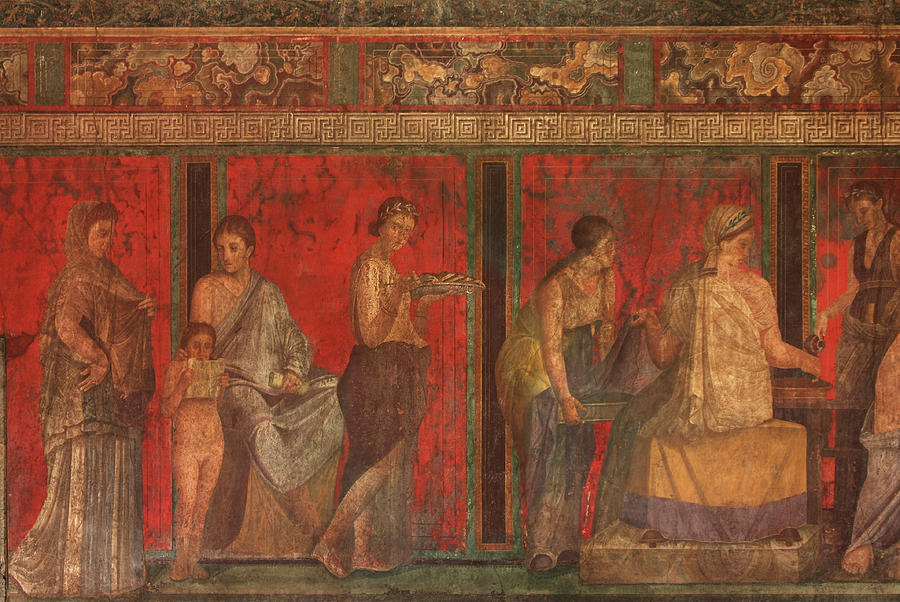 Villa Of The Mysteries, Pompeii, Italy Photograph By Artist - Unknown ...