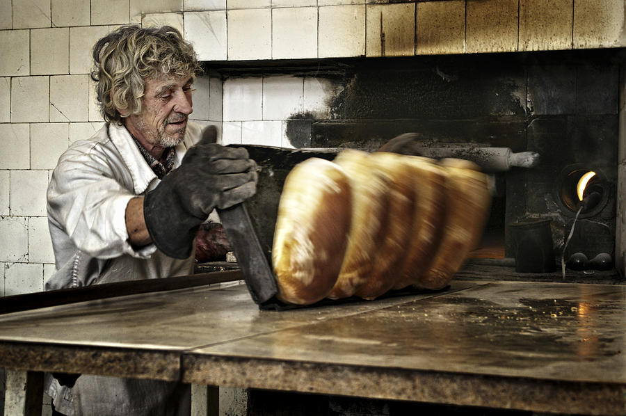 Bread Photograph - Village Baker by Janini (zhana Topchieva)