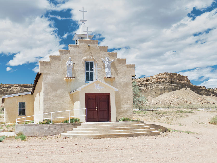 Village church 1, New Mexico, color Photograph by Segura Shaw Photography