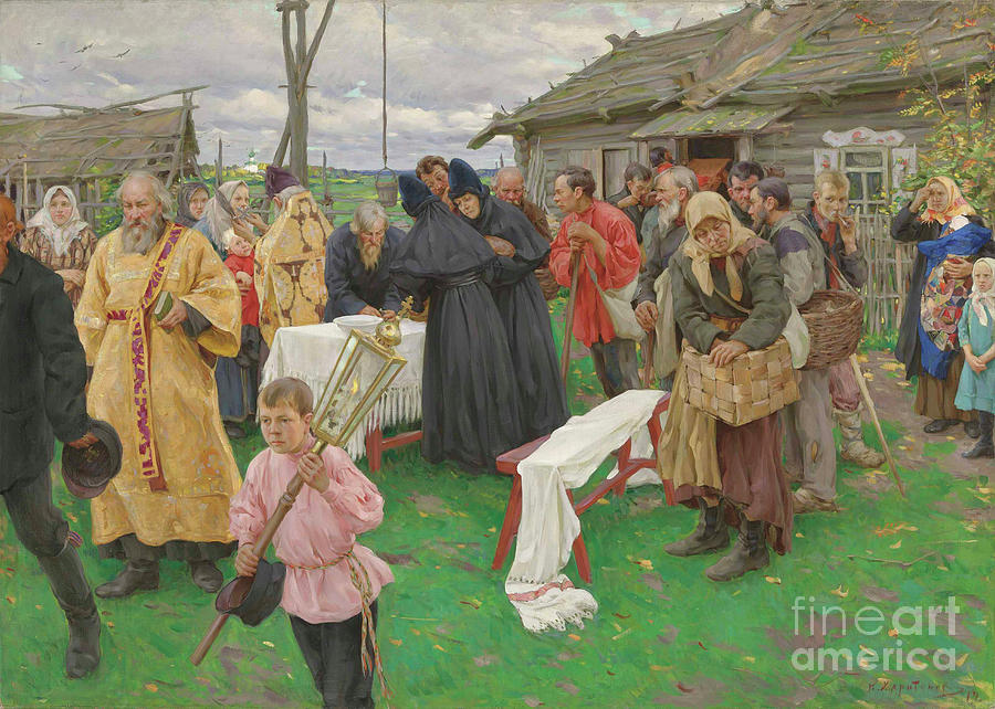 Village Fete Easter Drawing by Heritage Images Village Fete Easter Drawing by Heritage Images