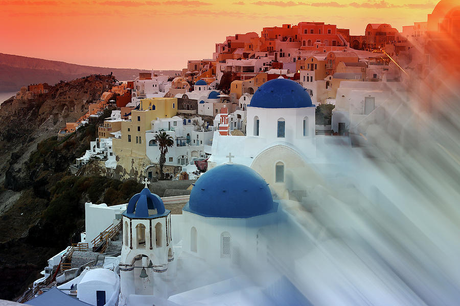 Village Of Oia, Santorini, Greece Photograph by David Santiago Garcia ...