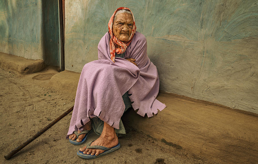 Village Old Woman Photograph by Kumar Kranti Prasad