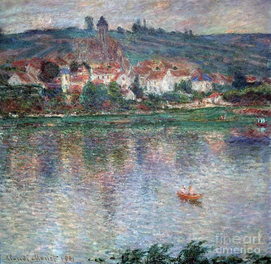 Village Vétheuil, 1901. Artist Claude Drawing by Heritage Images