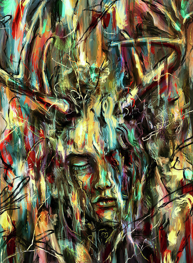 Abstract Digital Art - Villain by Nicebleed