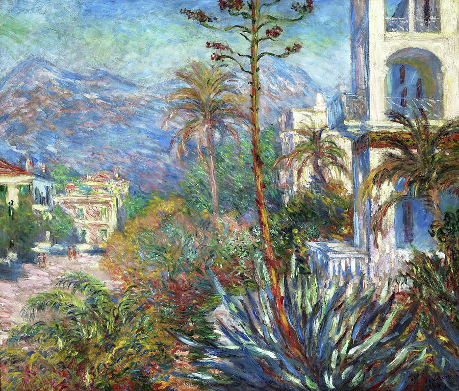 Claude Monet Painting - Villas at Bordighera - Digital Remastered Edition by Claude Monet