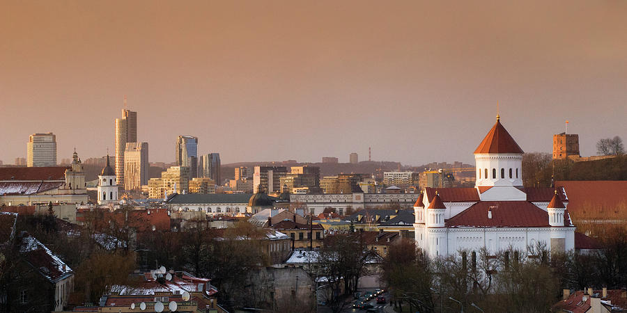 Vilnius Panorama, Lithuania Photograph by Daugirdas Tomas Racys