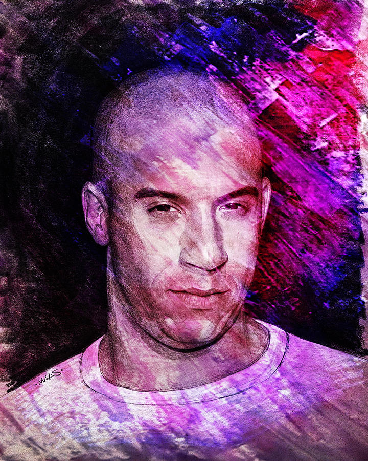 Вин дизель рисунок