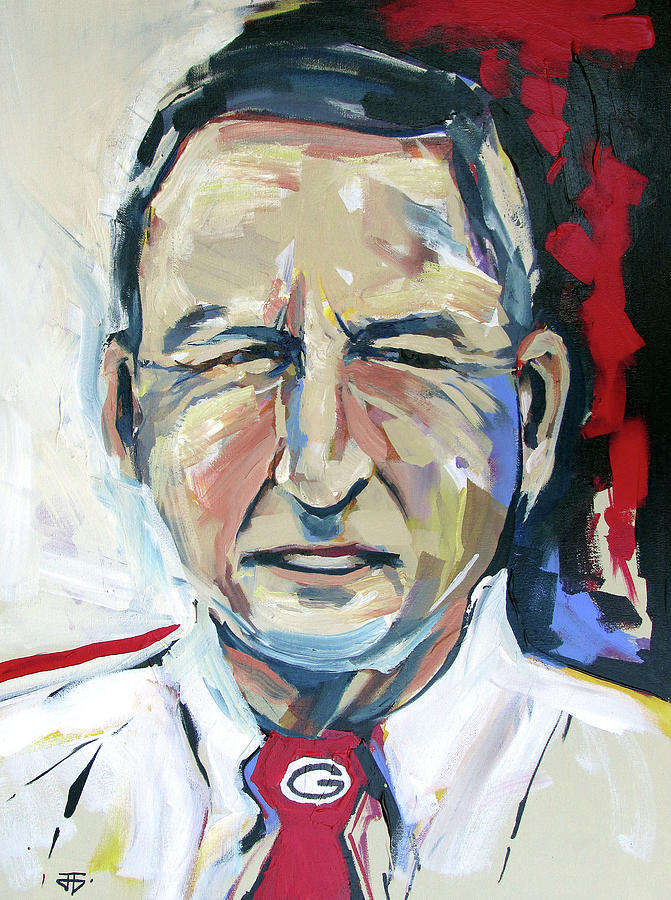 Vince Dooley Painting by John Gholson