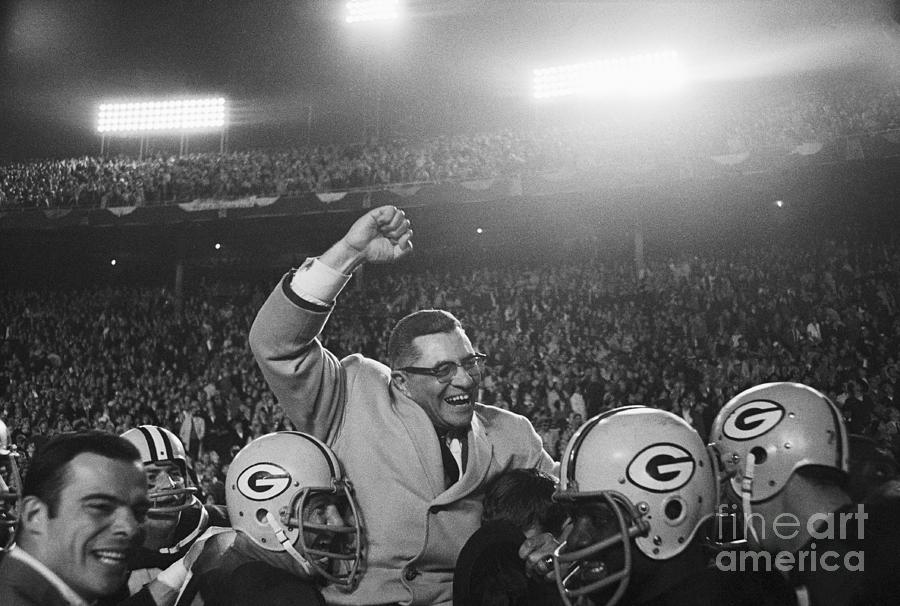 Vince Lombardi Being Carried Photograph by Bettmann Vince Lombardi Being Carried Photograph by Bettmann