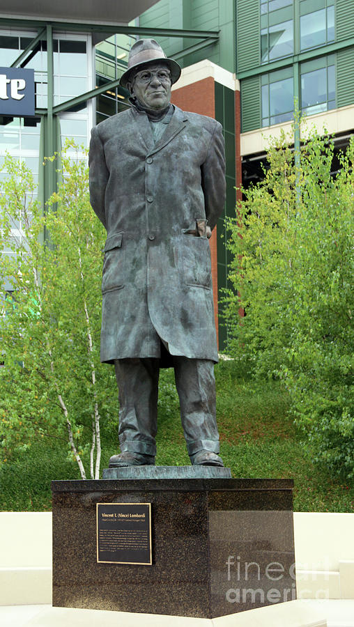 Vince Lombardi Statue  4445 Photograph by Jack Schultz
