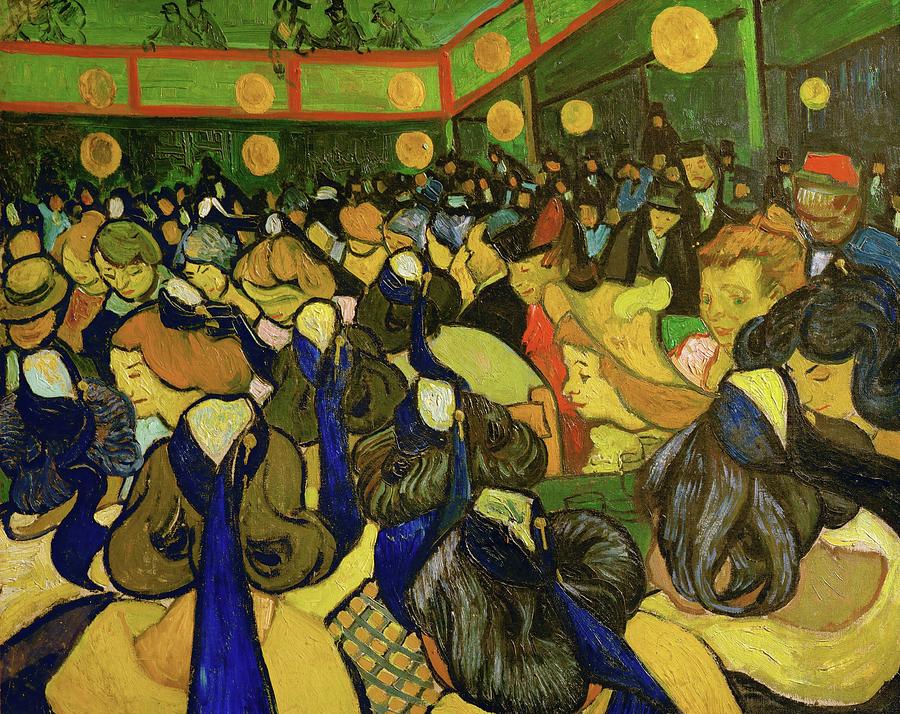 VINCENT VAN GOGH La Salle de danse a Arles / The Dance Hall in Arles. Date/Period 1888. Painting by Vincent Van Gogh