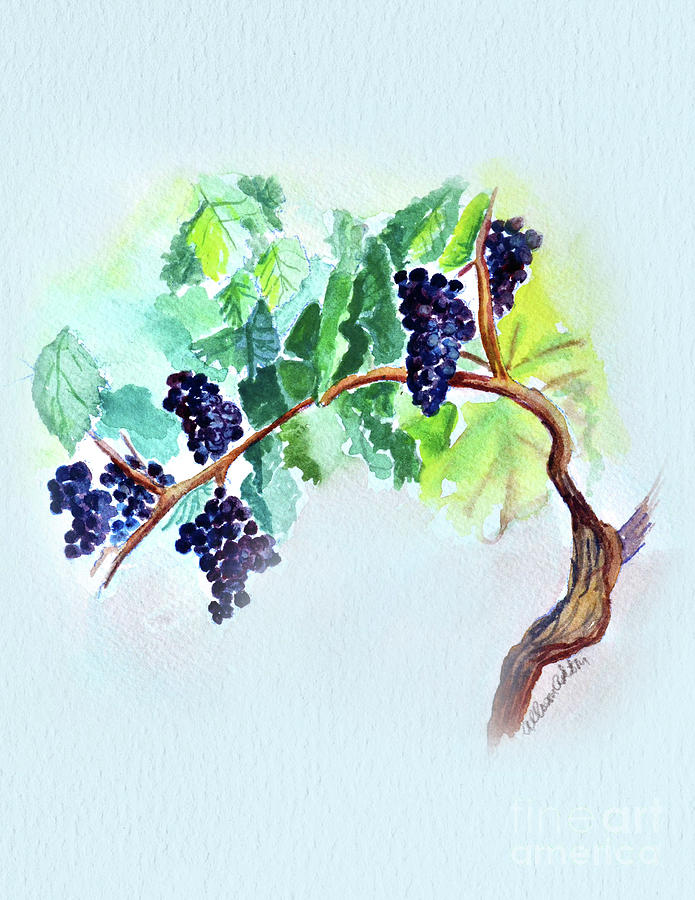 vine and branches painting