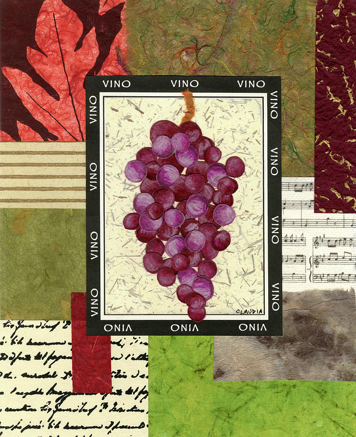 Wine Painting - Vineyard by Claudia Interrante
