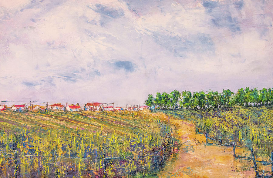 Vineyard Painting by TWard