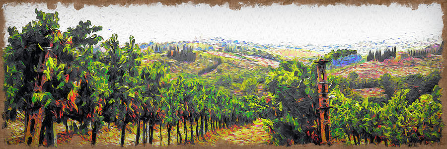 Vineyard Vines II Digital Art by Ronald Bolokofsky