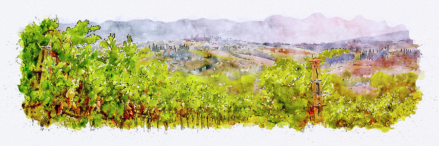 Vineyard Vines Digital Art by Ronald Bolokofsky