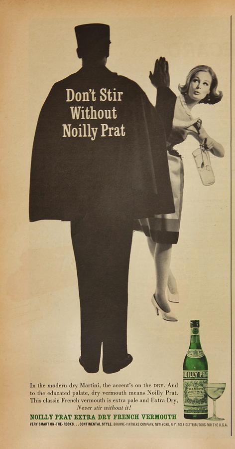 Vintage 1962 Noilly Prat Vermouth Advertisement Photograph by Robert Kinser  - Pixels