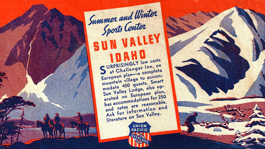 Sun Valley Idaho Year Round United States America Travel Advertisement Poster 