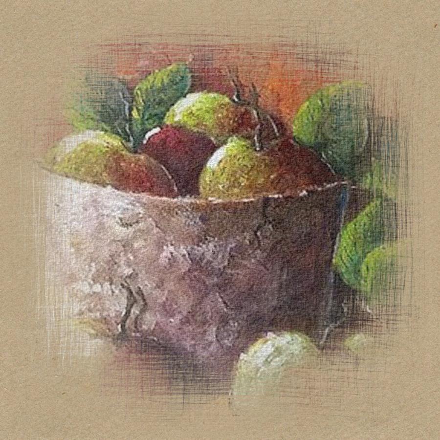 Vintage Apple harvest Digital Art by Megan Walsh