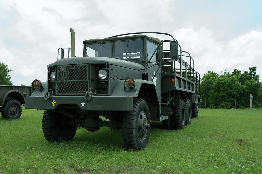 Vintage Army Troop Carrier On Display Photograph By Wendell Clendennen 