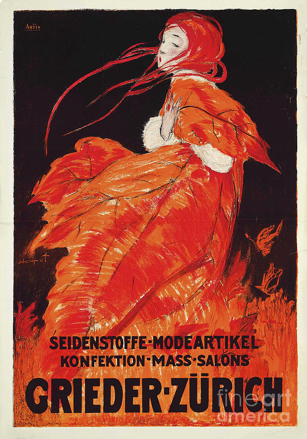 Vintage Art Deco Fashion Poster Painting