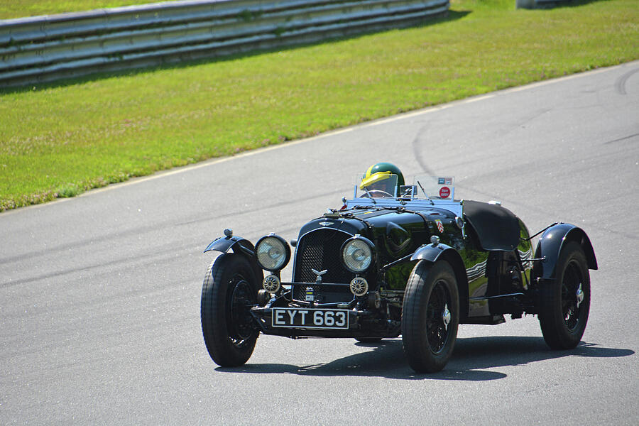 Vintage Aston Martin at Lime Rock Photograph by Mike Martin