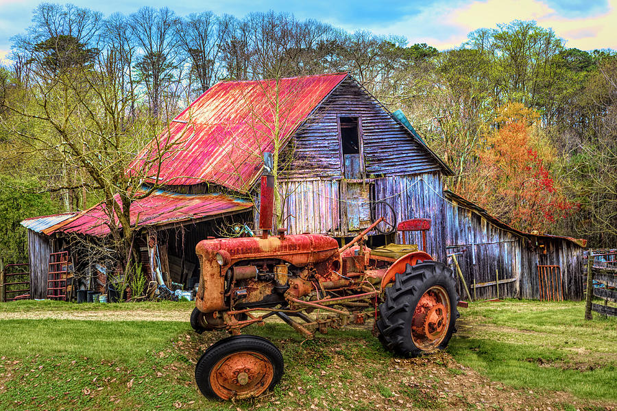 Vintage at the Farm in HDR Photograph by Debra and Dave Vanderlaan