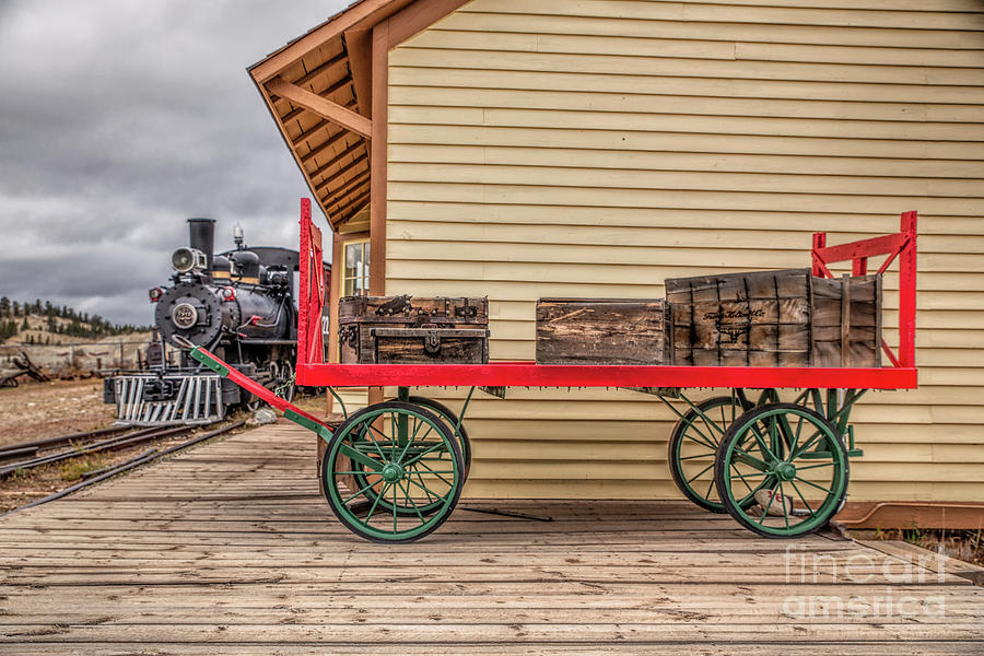 Vintage Baggage Cart Photograph by Lynn Sprowl