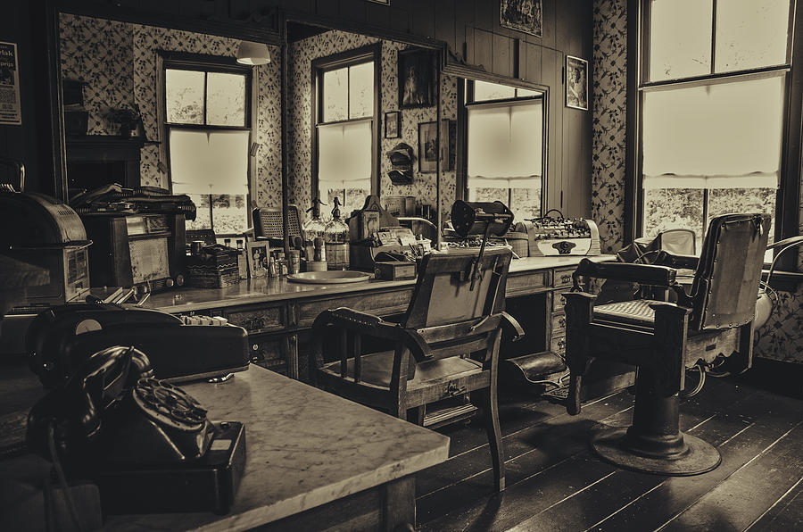Vintage Barbershop Photograph by Mountain Dreams