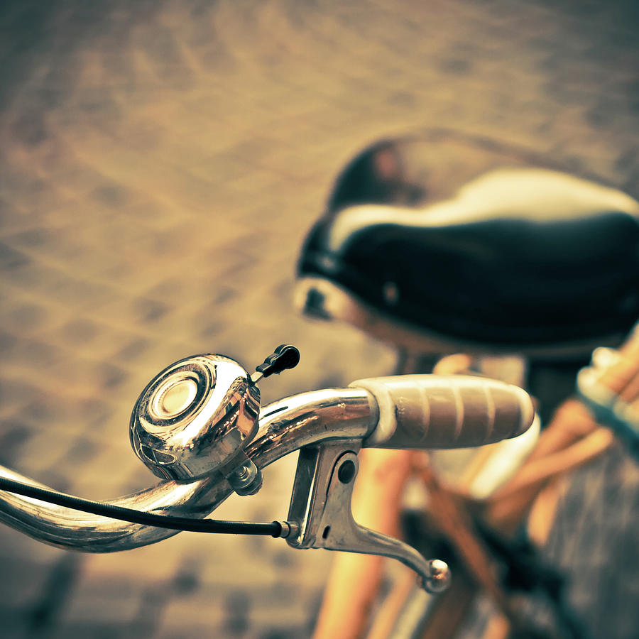 Vintage Bicycle Bell, Italian Street Photograph by Giorgiomagini