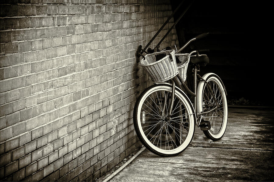 Bicycles Photograph - Vintage Bicycles by Carol Fox Henrichs Bicycles Photograph - Vintage Bicycles by Carol Fox Henrichs